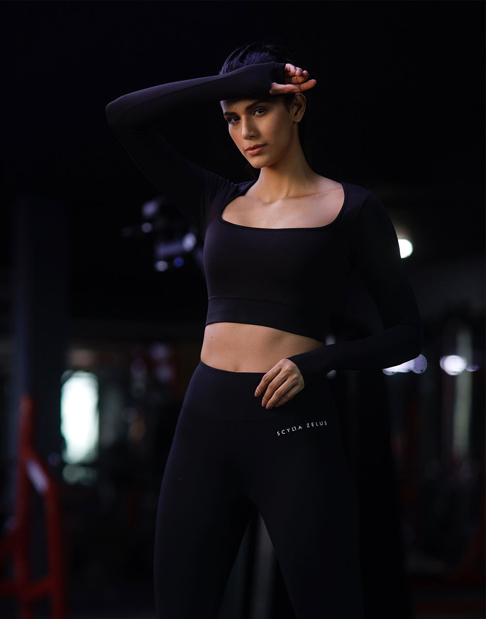 Aero Glide Long Sleeve Crop Top